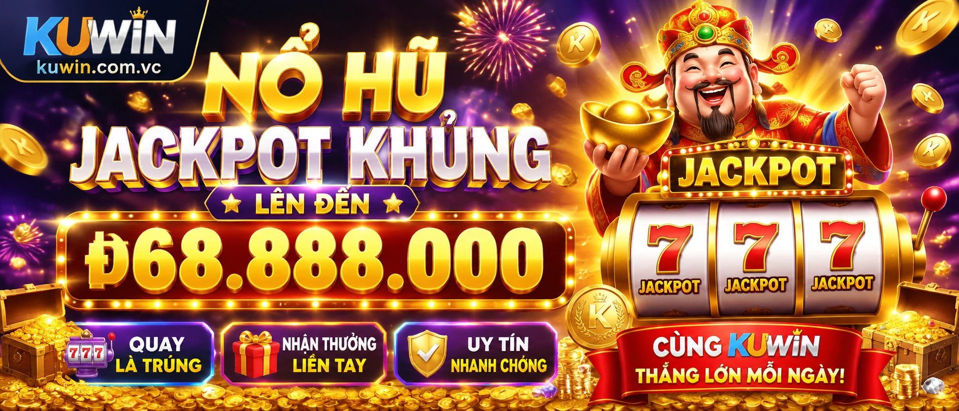 Danh mục Nổ Hũ KUWIN hiển thị theo nhóm, dễ chọn trên mobile