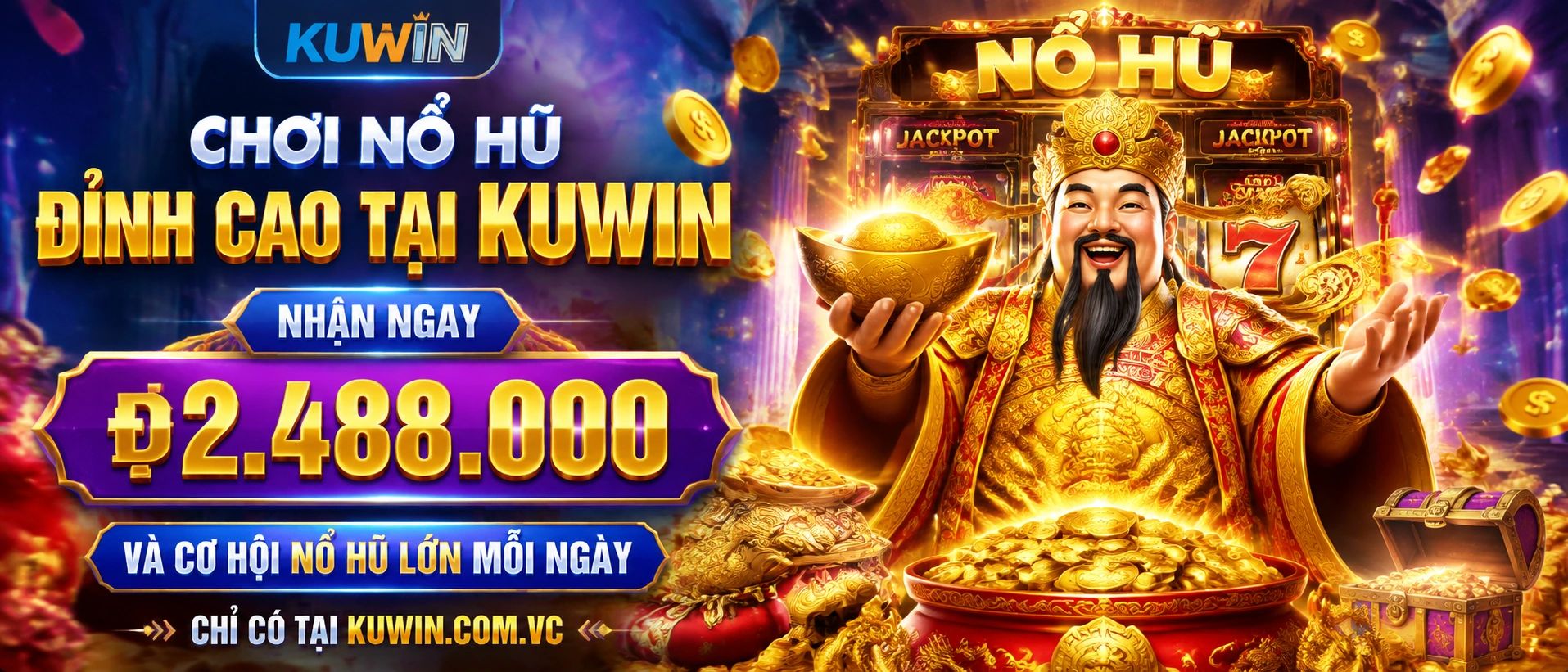 Giao diện KUWIN Nổ Hũ với bố cục rõ, phù hợp người chơi Việt