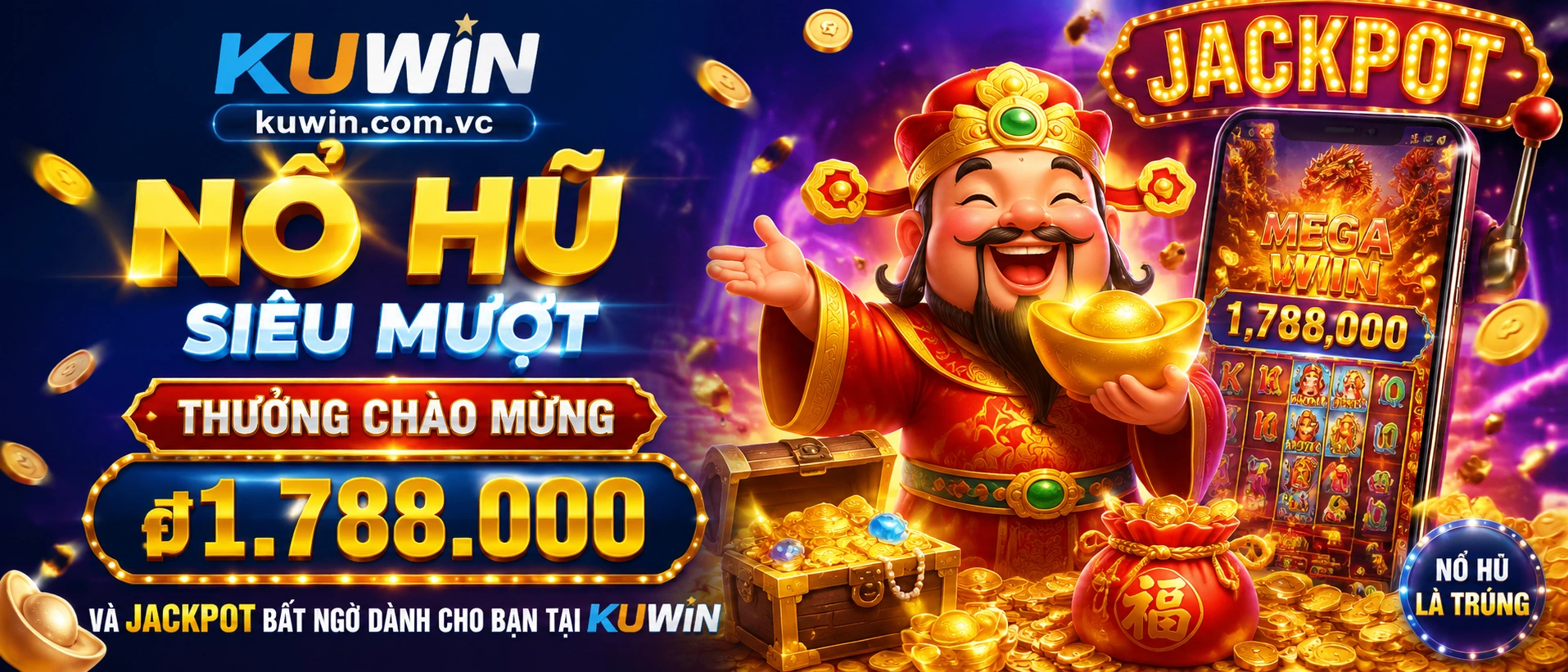 Game Nổ Hũ KUWIN với bố cục sáng, phù hợp thao tác nhanh